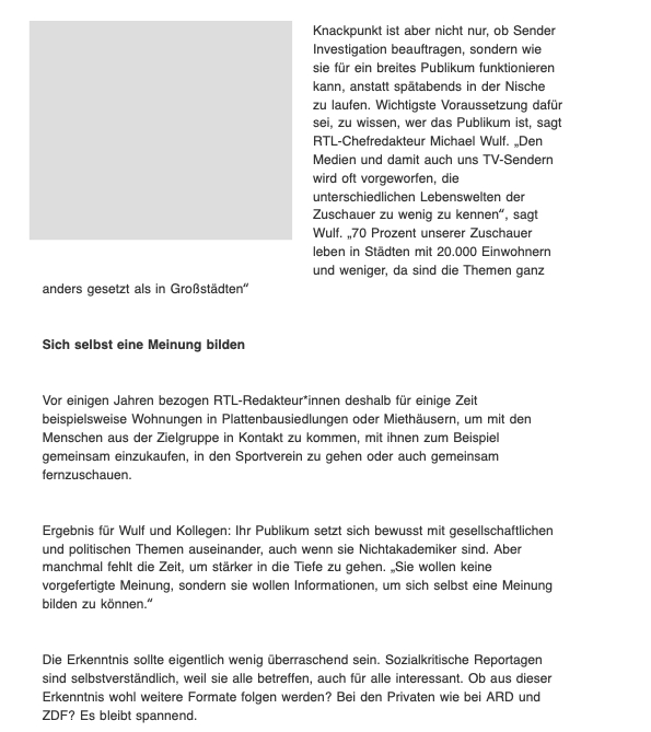 SeitenausInvestigativeTVFoZurbestenSendezeittazde3